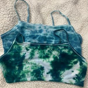 Set of 2 Tie Dye Sports Bras, Band Size 42